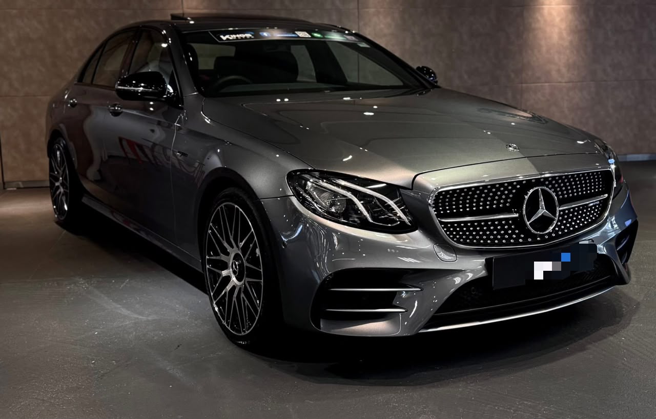 Mercedes-AMG E43 in the showroom